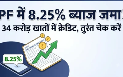 कर्मचारी भविष्य निधि ब्याज अपडेट