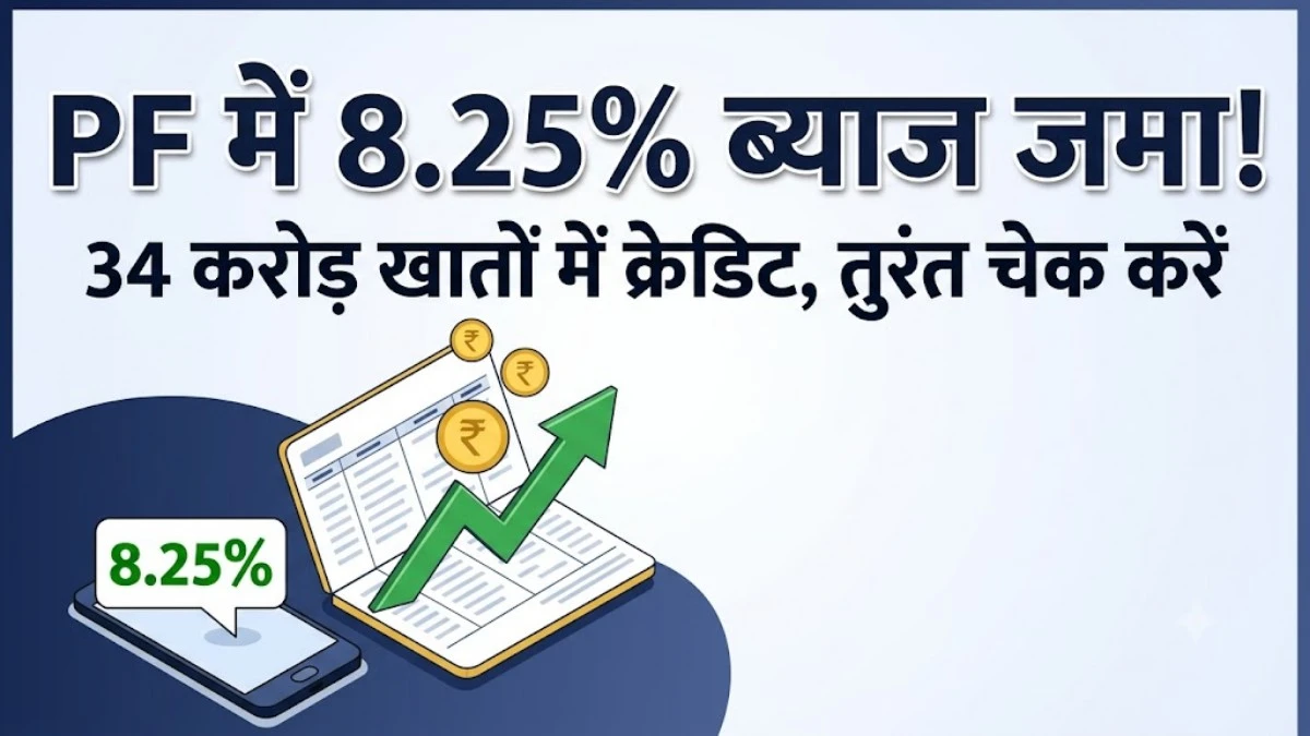 कर्मचारी भविष्य निधि ब्याज अपडेट
