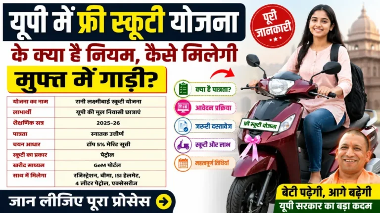 rani laxmibai scooty yojana up free scooty scheme | रानी लक्ष्मीबाई स्कूटी योजना